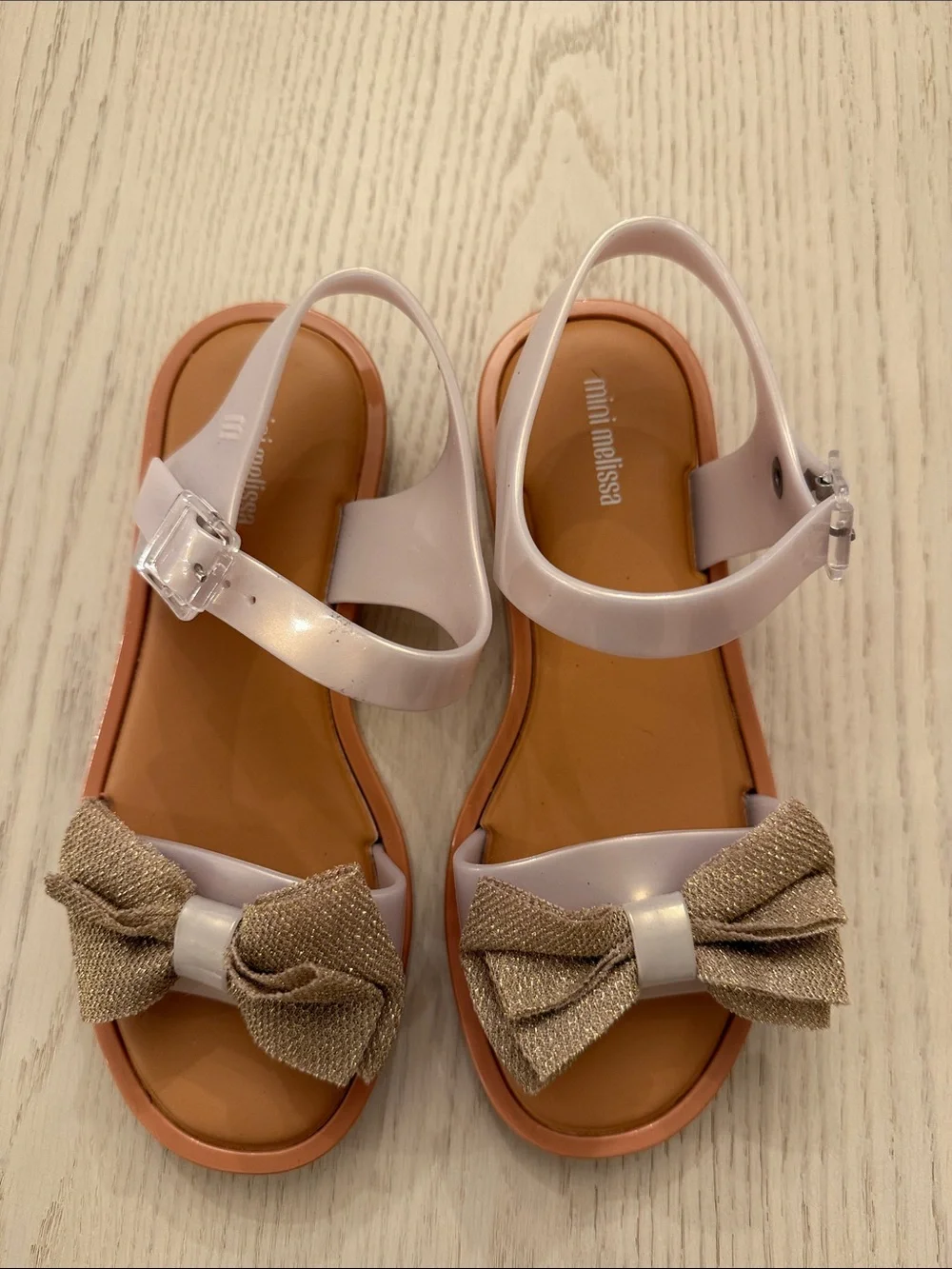 Mini Melissa Mar Sandals in Gold